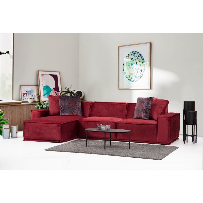 Corner Sofa Lego Corner 8 (Chl-O1-1R) Burgundy