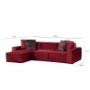 Corner Sofa Lego Corner 8 (Chl-O1-1R) Burgundy