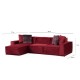 Corner Sofa Lego Corner 8 (Chl-O1-1R) Burgundy Corner Sofa Lego Corner 8 (Chl-O1-1R) Burgundy