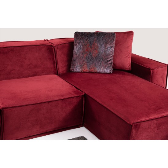 Corner Sofa Lego Corner 9 ( L1-O1-Chl) Burgundy Corner Sofa Lego Corner 9 ( L1-O1-Chl) Burgundy