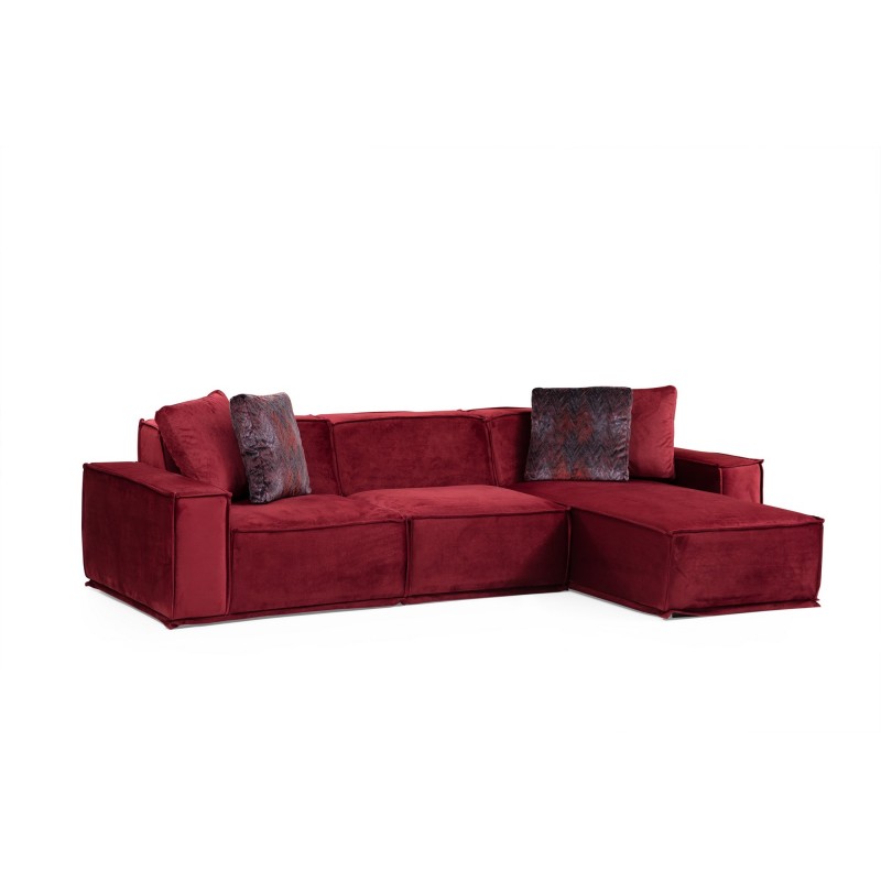Corner Sofa Lego Corner 9 ( L1-O1-Chl) Burgundy