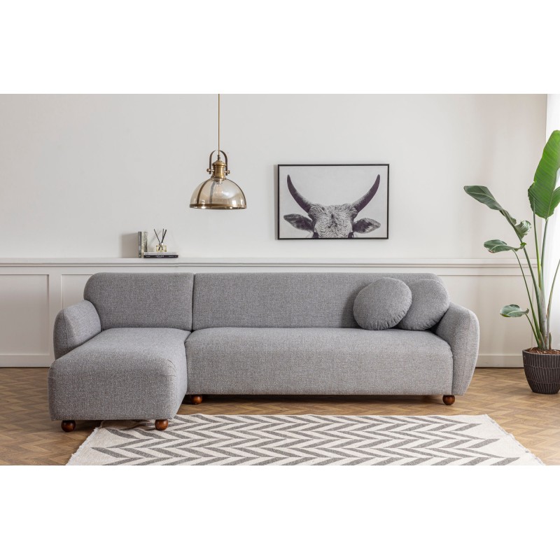 Corner Sofa Eddy Corner (CHL-3R) - Light Grey Light Grey