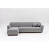 Corner Sofa Eddy Corner (CHL-3R) - Light Grey Light Grey
