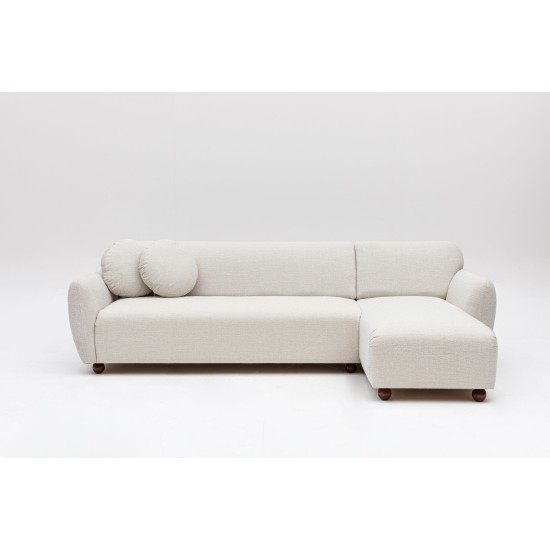Corner Sofa Eddy Corner Right (L3-CHL) - White White Atelier del Sofa Corner Sofa Eddy Corner Right (L3-CHL) - White White