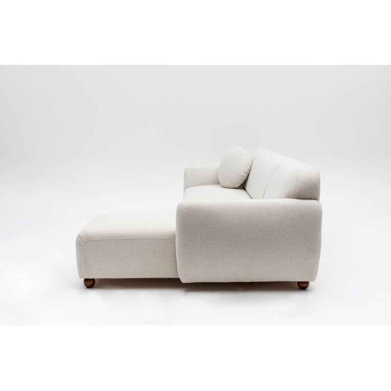 Atelier del Sofa Corner Sofa Eddy Corner Right (L3-CHL) - White White