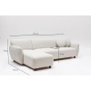 Atelier del Sofa Corner Sofa Eddy Corner Left (CHL-3R) - White White