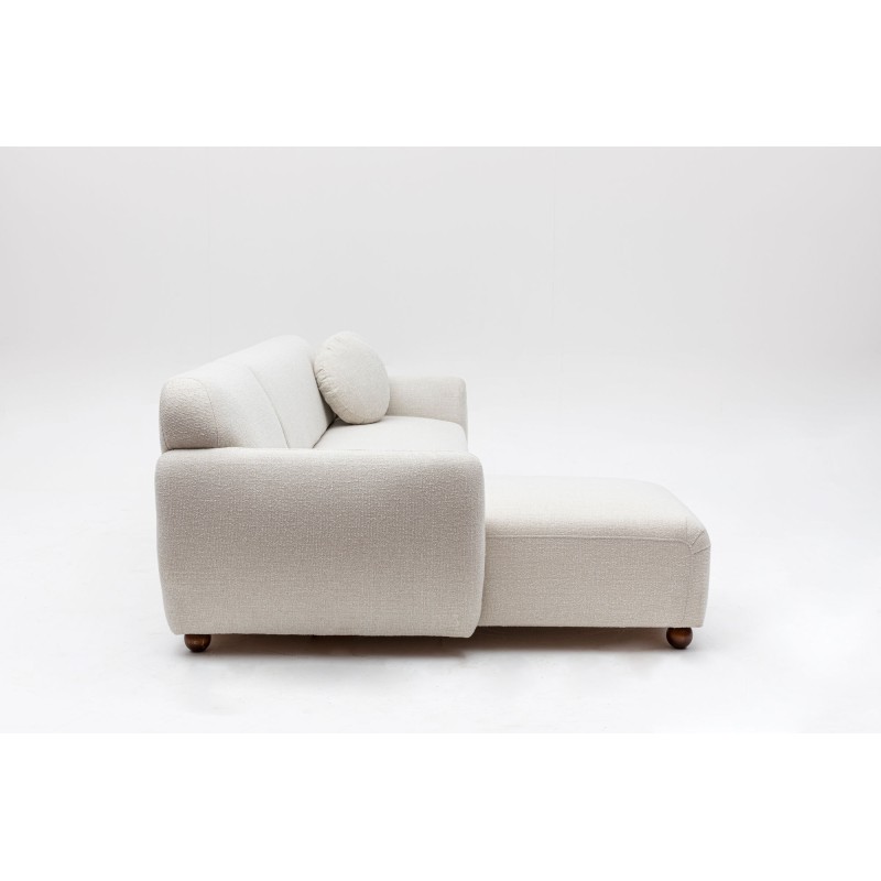 Atelier del Sofa Corner Sofa Eddy Corner Left (CHL-3R) - White White