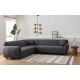 Corner Sofa Eddy Corner 2 (3L-C-3R) - Dark Grey Dark Grey