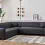 Corner Sofa Eddy Corner 2 (3L-C-3R) - Dark Grey Dark Grey