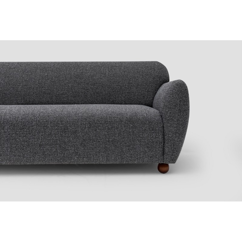 Corner Sofa Eddy Corner 2 (3L-C-3R) - Dark Grey Dark Grey