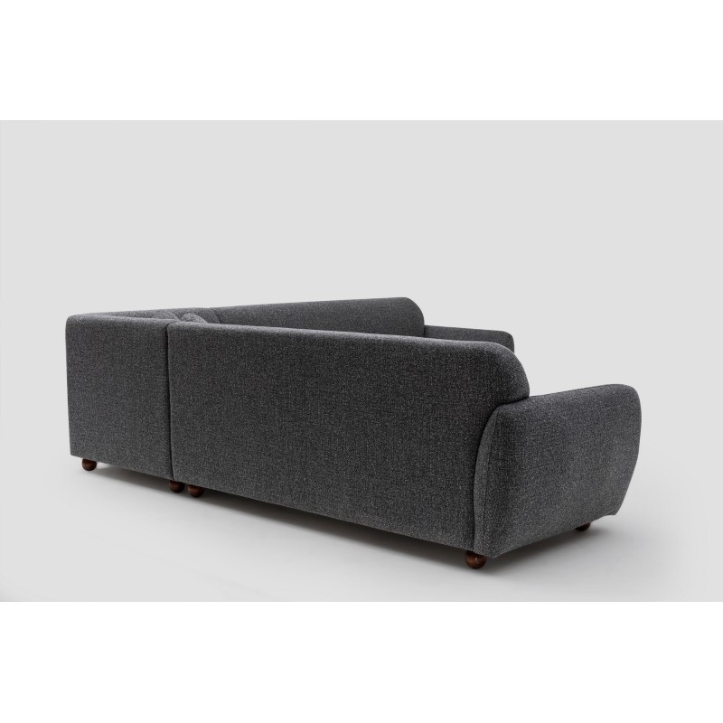Corner Sofa Eddy Corner 2 (3L-C-3R) - Dark Grey Dark Grey