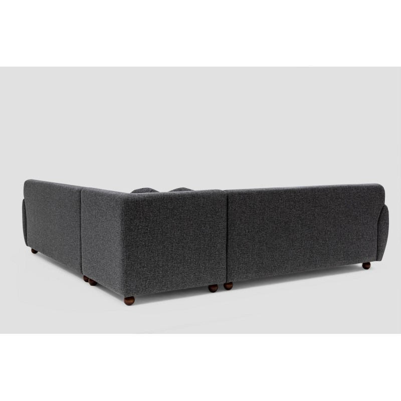 Corner Sofa Eddy Corner 2 (3L-C-3R) - Dark Grey Dark Grey