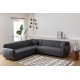 Corner Sofa Eddy Corner 2 (3L-C-3R) - Dark Grey Dark Grey