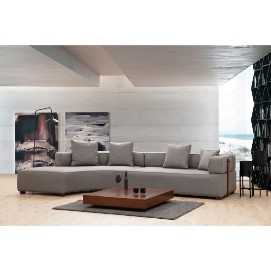 Corner Sofa Gondol-1 (CHL-3R) - Grey Grey Corner Sofa Gondol-1 (CHL-3R) - Grey Grey