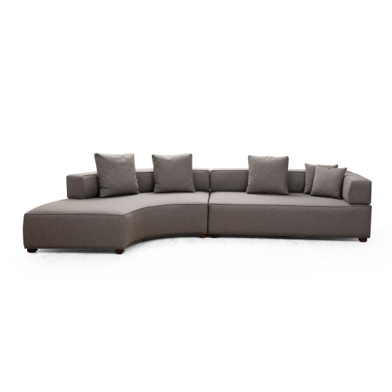 Corner Sofa Gondol-1 (CHL-3R) - Grey Grey Corner Sofa Gondol-1 (CHL-3R) - Grey Grey