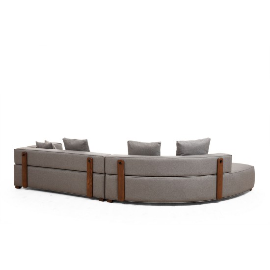 Corner Sofa Gondol-1 (CHL-3R) - Grey Grey Corner Sofa Gondol-1 (CHL-3R) - Grey Grey