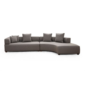 Corner Sofa Gondol-1 (L3-CHL) - Grey Grey