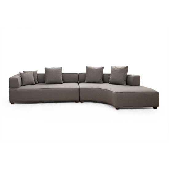 Corner Sofa Gondol-1 (L3-CHL) - Grey Grey Corner Sofa Gondol-1 (L3-CHL) - Grey Grey