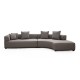 Corner Sofa Gondol-1 (L3-CHL) - Grey Grey Corner Sofa Gondol-1 (L3-CHL) - Grey Grey