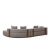 Corner Sofa Gondol-1 (L3-CHL) - Grey Grey