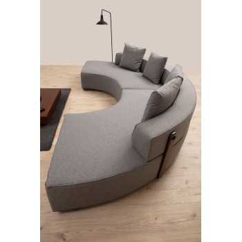 Corner Sofa Gondol-2 (CHL-SOL-CHL-SAĞ) - Grey Grey