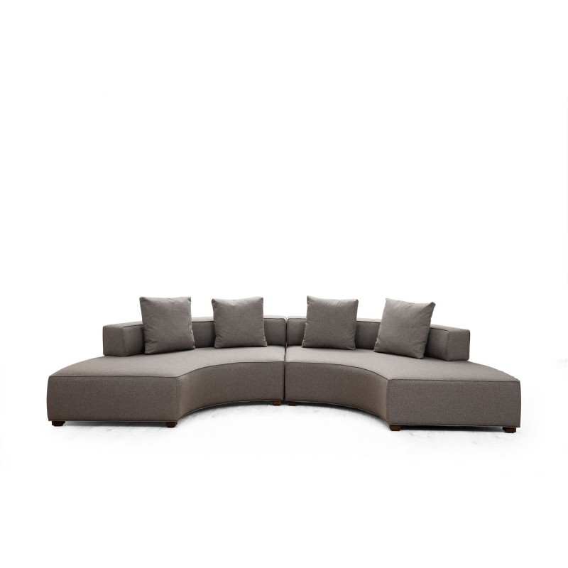 Corner Sofa Gondol-2 (CHL-SOL-CHL-SAĞ) - Grey Grey