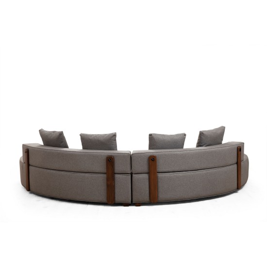 Corner Sofa Gondol-2 (CHL-SOL-CHL-SAĞ) - Grey Grey Corner Sofa Gondol-2 (CHL-SOL-CHL-SAĞ) - Grey Grey