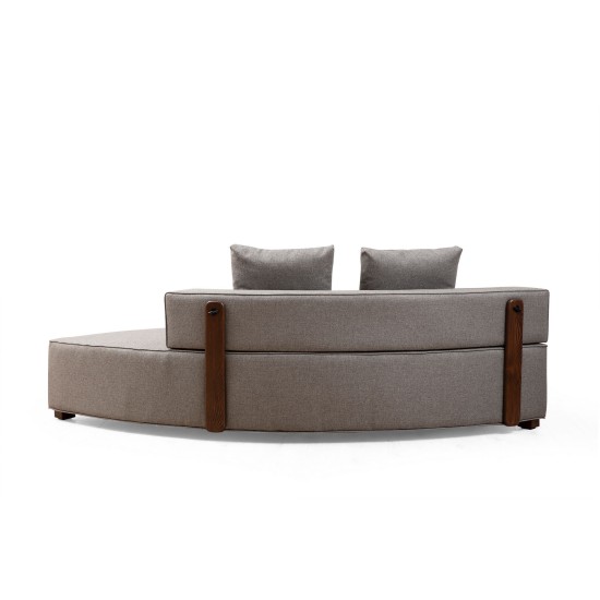 Corner Sofa Gondol-2 (CHL-SOL-CHL-SAĞ) - Grey Grey Corner Sofa Gondol-2 (CHL-SOL-CHL-SAĞ) - Grey Grey