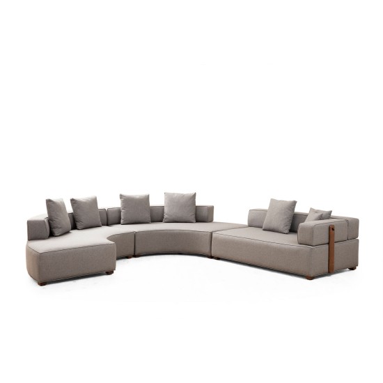 Corner Sofa Gondol-4 (CHL SOL-CHLSAĞ-3R) - Grey Grey Corner Sofa Gondol-4 (CHL SOL-CHLSAĞ-3R) - Grey Grey