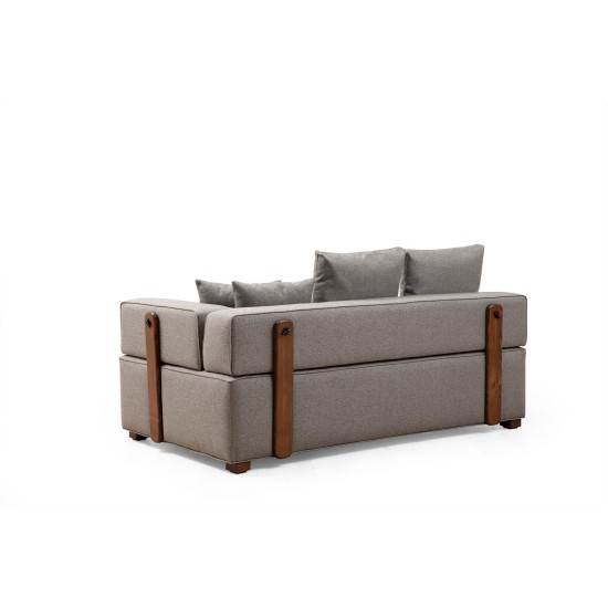 Corner Sofa Gondol-4 (CHL SOL-CHLSAĞ-3R) - Grey Grey Corner Sofa Gondol-4 (CHL SOL-CHLSAĞ-3R) - Grey Grey