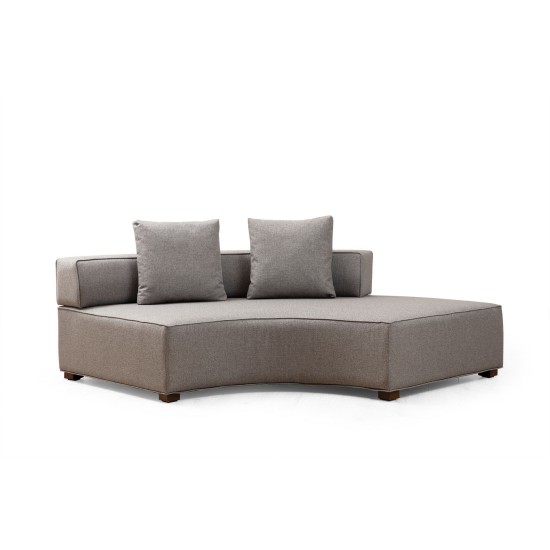 Corner Sofa Gondol-4 (CHL-SOL-CHL-SAĞ-3R) - Grey Grey