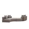 Corner Sofa Gondol-5 (CHL-SAĞ-CHL-SAĞ) - Grey Grey