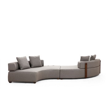 Corner Sofa Gondol-5 (CHL-SAĞ-CHL-SAĞ) - Grey Grey