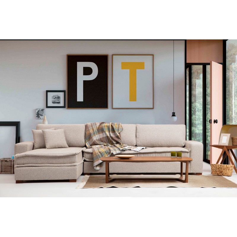 Corner Sofa Lena Corner (CHL-3R) - Sand Beige Sand Beige