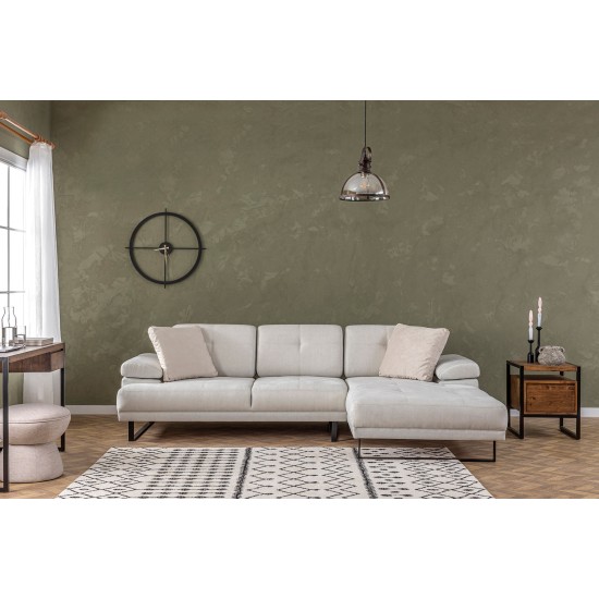 Corner Sofa Mustang Small Right - Beige Beige Corner Sofa Mustang Small Right - Beige Beige