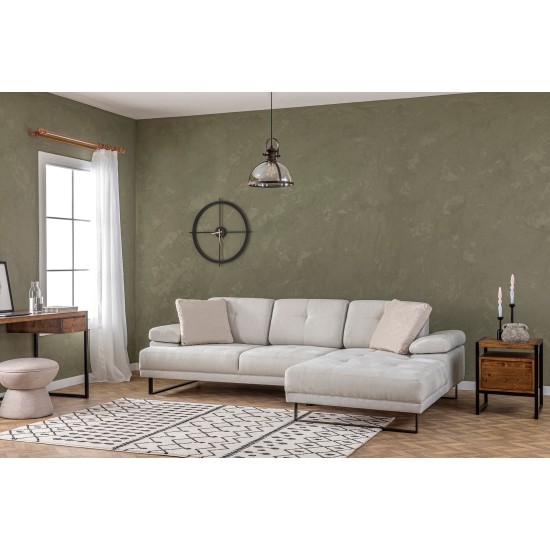 Corner Sofa Mustang Small Right - Beige Beige Corner Sofa Mustang Small Right - Beige Beige