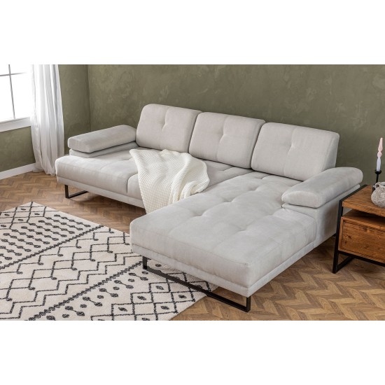 Corner Sofa Mustang Small Right - Beige Beige Corner Sofa Mustang Small Right - Beige Beige