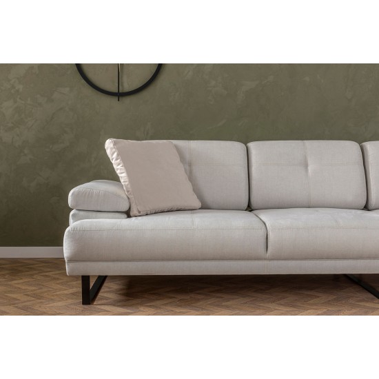 Corner Sofa Mustang Small Right - Beige Beige Corner Sofa Mustang Small Right - Beige Beige