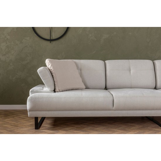 Corner Sofa Mustang Large Right - Beige Beige Corner Sofa Mustang Large Right - Beige Beige