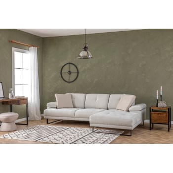 Corner Sofa Mustang Large Right - Beige Beige