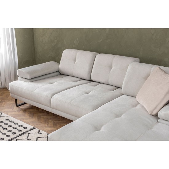 Corner Sofa Mustang Large Right - Beige Beige Corner Sofa Mustang Large Right - Beige Beige