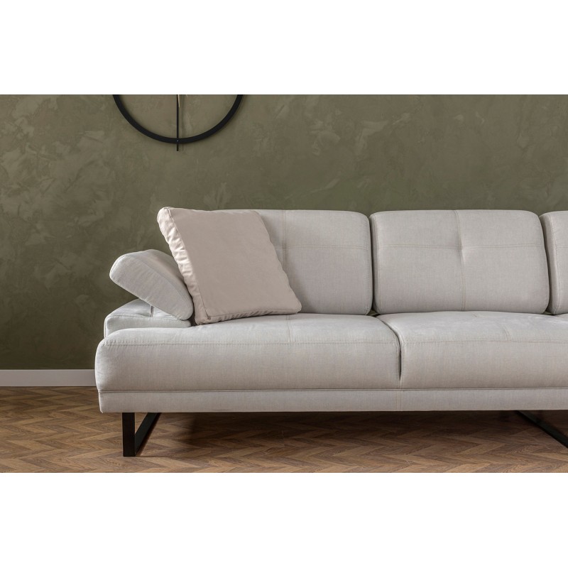 Corner Sofa Mustang Large Right - Beige Beige