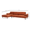 Corner Sofa Mustang Small Left - Orange Orange