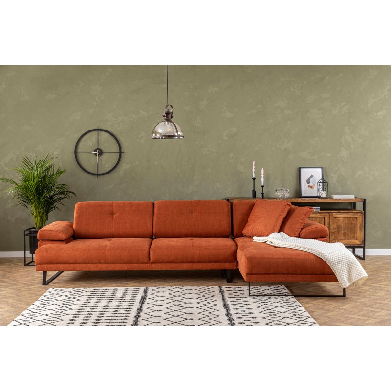 Corner Sofa Mustang Large Right - Orange Orange