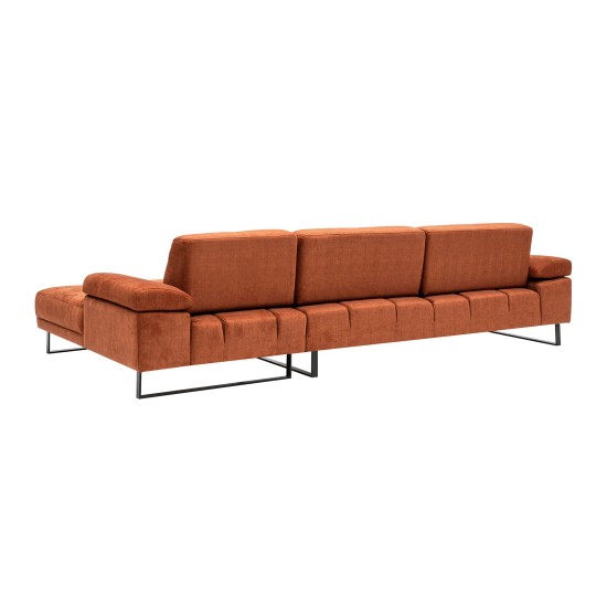 Corner Sofa Mustang Large Right - Orange Orange Corner Sofa Mustang Large Right - Orange Orange