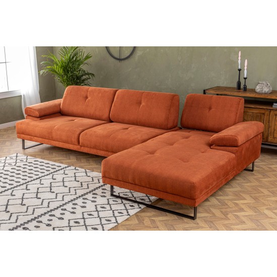 Corner Sofa Mustang Large Right - Orange Orange Corner Sofa Mustang Large Right - Orange Orange