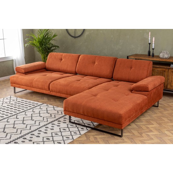 Corner Sofa Mustang Large Right - Orange Orange Corner Sofa Mustang Large Right - Orange Orange