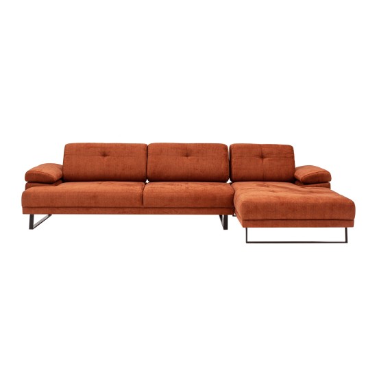 Corner Sofa Mustang Large Right - Orange Orange Corner Sofa Mustang Large Right - Orange Orange