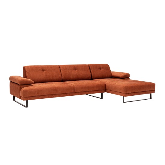 Corner Sofa Mustang Large Right - Orange Orange Corner Sofa Mustang Large Right - Orange Orange