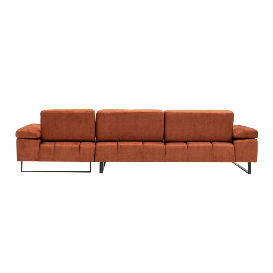 Corner Sofa Mustang Large Right - Orange Orange Corner Sofa Mustang Large Right - Orange Orange